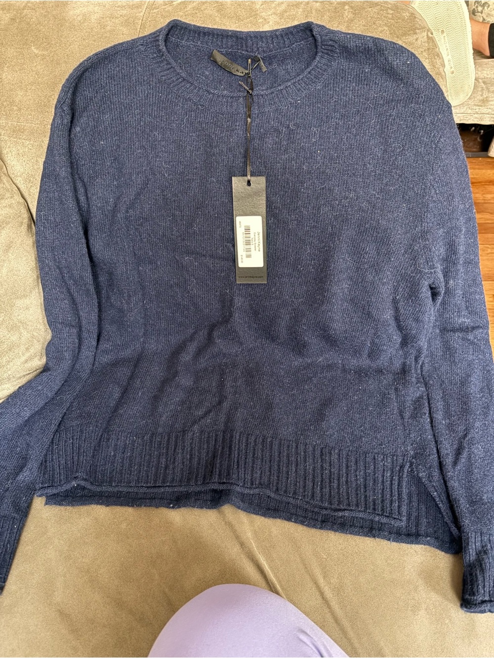 Jenni Kayne Navy Crewneck Sweater